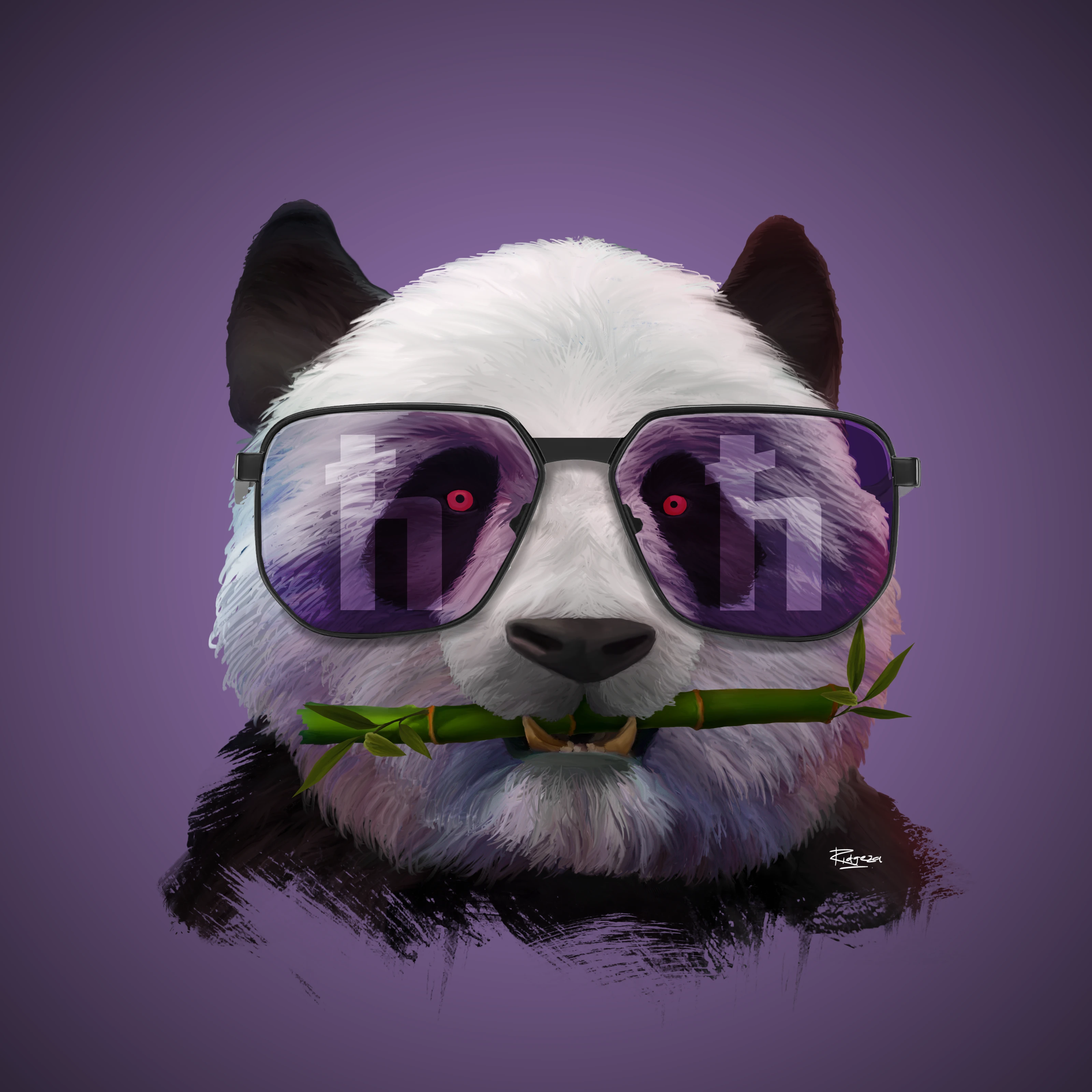 #9 Panda Purple