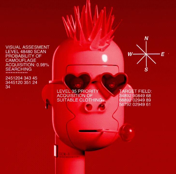 #22 D Glitch Punk