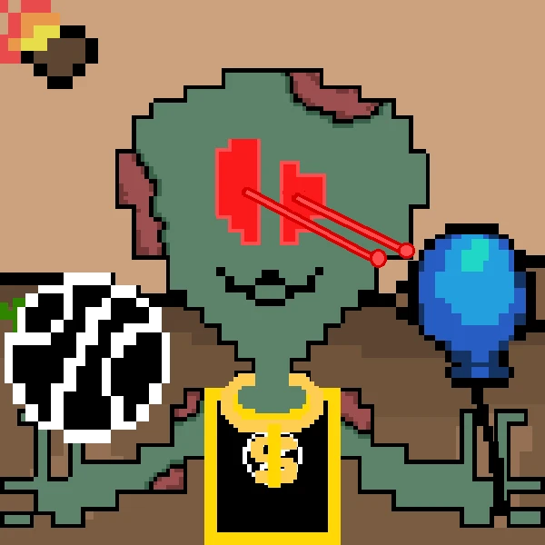 #148 Pixel Alien 