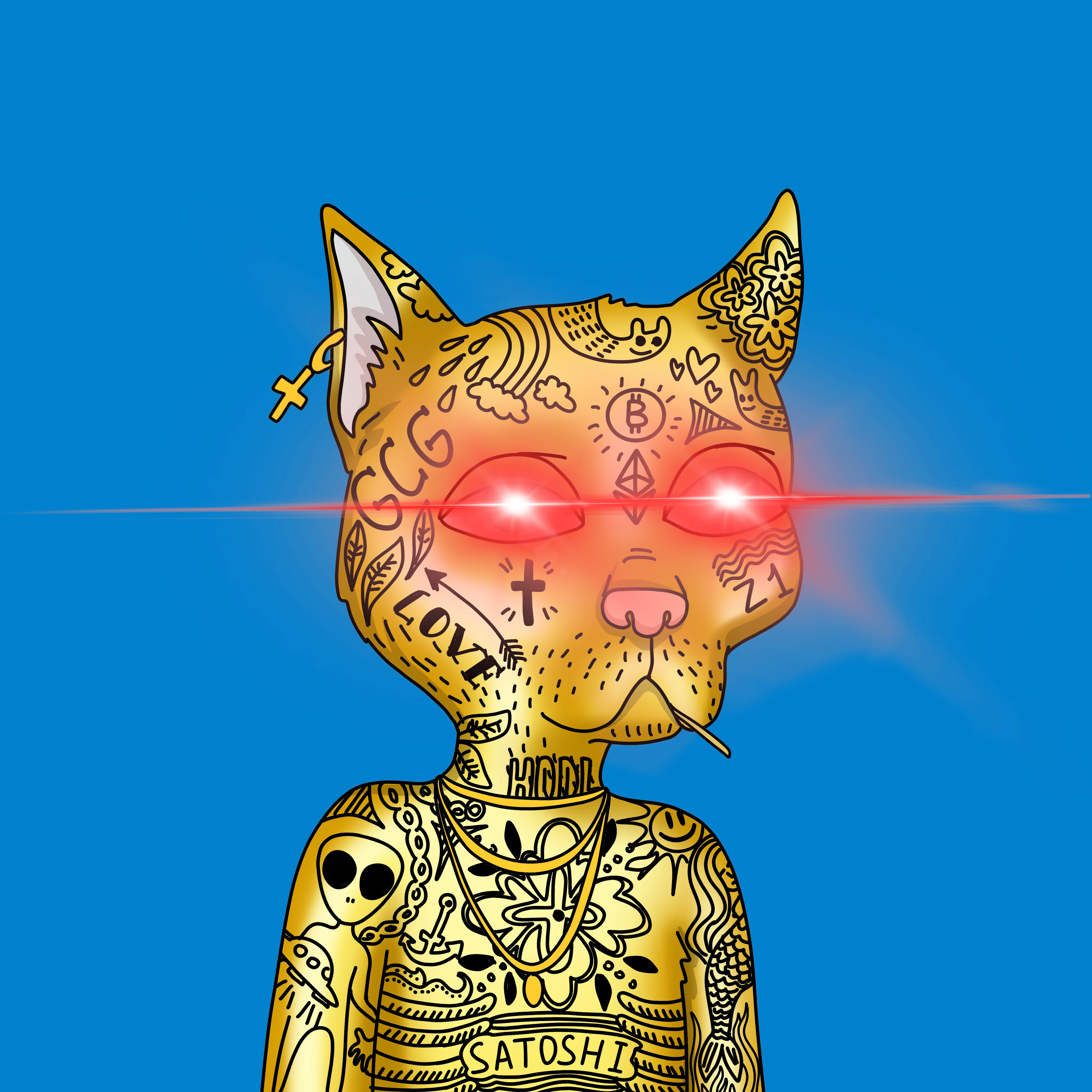 #2860 Gutter Cat